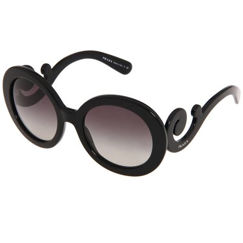 prada round black sunglasses|Prada unisex sunglasses.